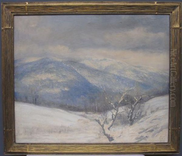 Hilly Landscape In Winter - view 1