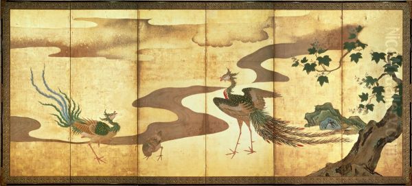 Phoenixes by Paulownia Trees - view 1