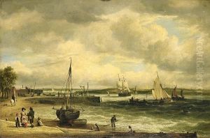 A View Of Topsham, Belvedere In The Distance by Elias Childe