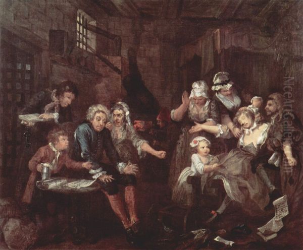 The Prison Scene-A Rake's Progress - view 1