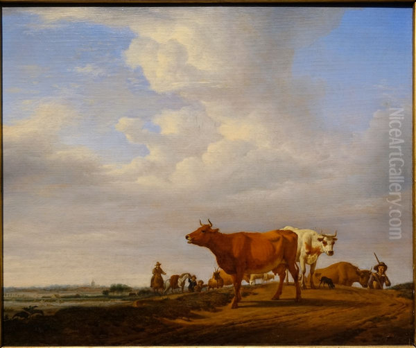 Landscape with cattle - view 1