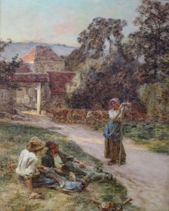 Sundown, Return of the Cattle by Leon Augustin Lhermitte