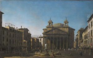 The Pantheon by Bernardo Bellotto
