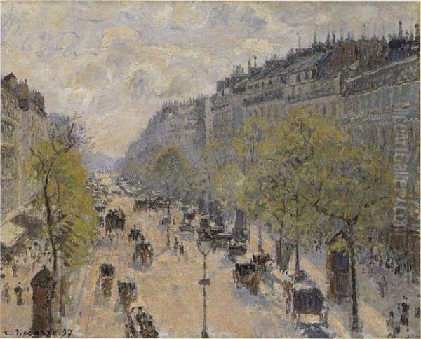 Boulevard Montmartre, Spring - view 1