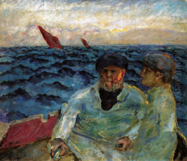 Fishermen in a Boat, Brittany - view 1