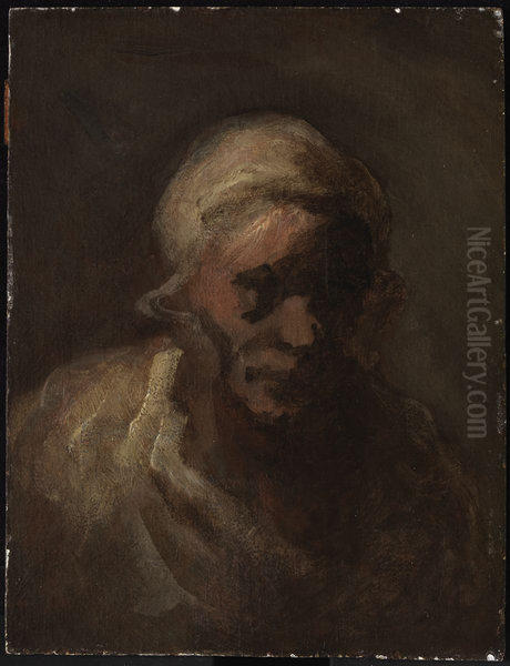 Head of an Old Woman - view 1