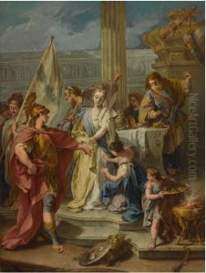 THE SACRIFICE OF POLYXENA by Giambattista Pittoni