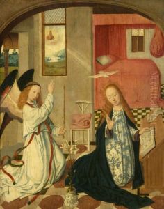 The Annunciation by Master of the Brunswick Diptych