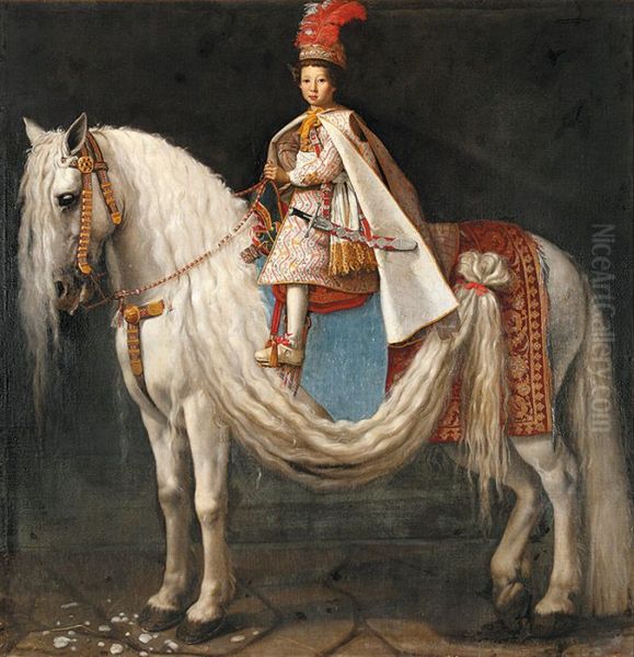 Equestrian portrait of Ferdinando de' Medici in Polish costume. - view 1