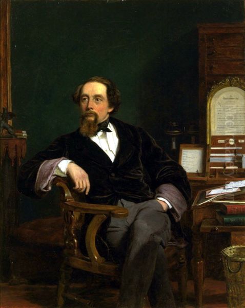 Charles Dickens in his Study - view 1