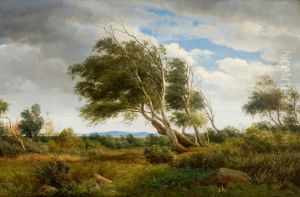 Parti fra udkanten af Tisvilde Skov, by P. C. Skovgaard