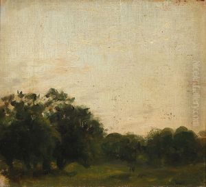 En skovlysning. Studie by unknown