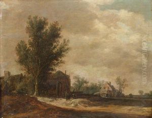 Landschap met hooiberg