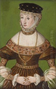 Portrait of Barbara Radziwill by Lucas The Younger Cranach
