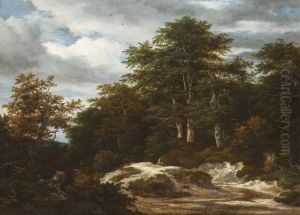 A Wood with a Stream by Jacob Van Ruisdael