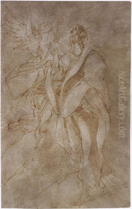 Study for St John the Evangelist and an Angel Study for St John the Evangelist and an Angel