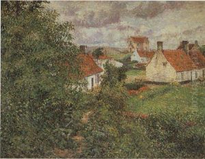 Houses at Knokke by Camille Pissarro