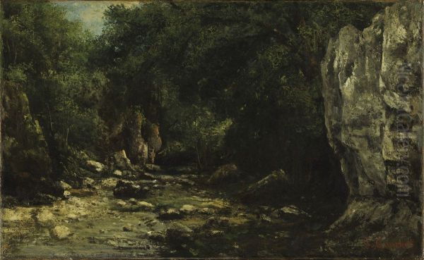 A Brook at Le puits noir, near Ornans - view 1