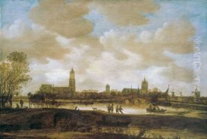 View of Delft from the North by Jan van Goyen
