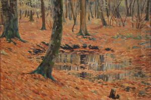 La Mare (Foret d'Halatte) by Georges Emile Lebacq