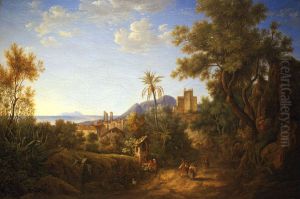 View of Terracina by Eduard Primavesi