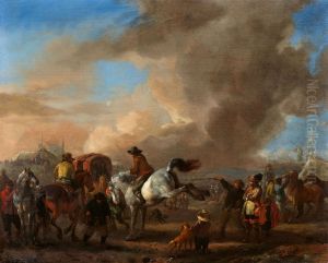 The Horse Market by Philips Wouwerman