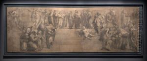 Cartoon of The School of Athens by Raphael