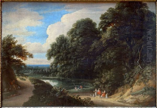 Etang a la lisiere d'un bois - view 1