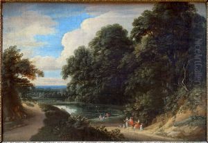 Etang a la lisiere d'un bois