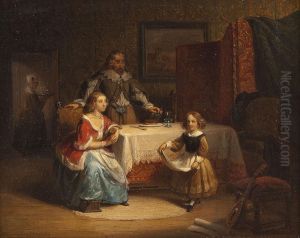 Familie Im Salon