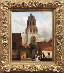 Daily Chores In A Dutch Town
