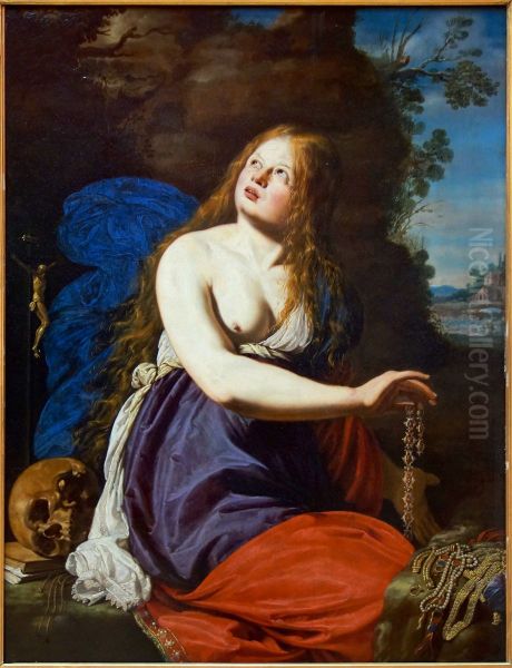 St. Mary Magdalene giving up the riches of this world - view 1
