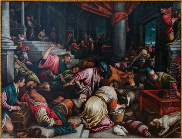 Jesus chassant les marchands du Temple - view 1