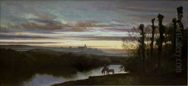 Les vapeurs du soir, paysage - view 1