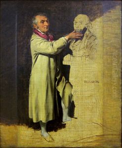 Portrait of the sculptor Jean-Antoine Houdon by Louis-Leopold Boilly
