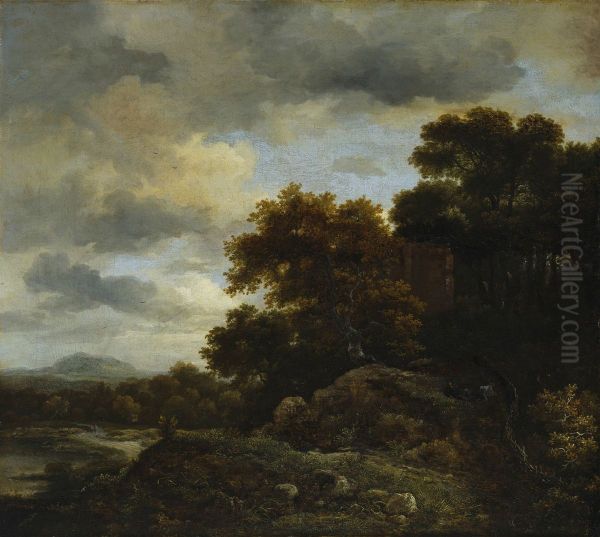 Landscape with Wooded Hill - view 1