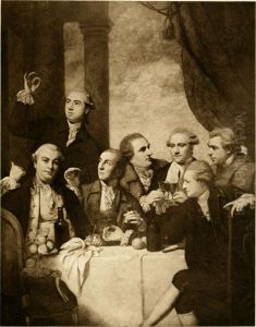 Group Portrait of the Dilettante Society by Of Sir Joshua Reynolds