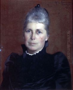 Portrett av Fredrike Casimira Berg, f. Figenbaum by Asta Norregaard