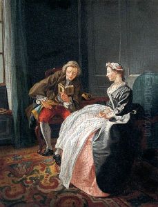 Le lecteur by Hubert-Francois Gravelot