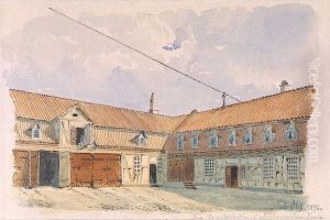 Stiftsgarden, Radhusgt. 13, gardsinterior by Peter Andreas Blix
