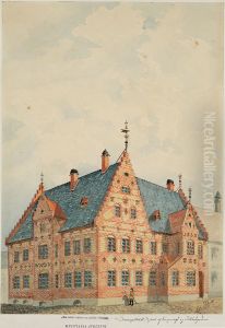 Svaneapoteket, hjornet Tollbugt. 21 - Kongensgt. by Peter Andreas Blix
