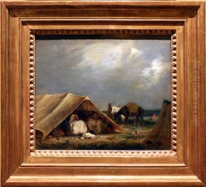 Accampamento arabo by Eugene Delacroix