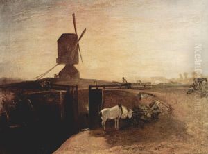 Grand Junction Canal at Southall Mill by J. M. W. Turner