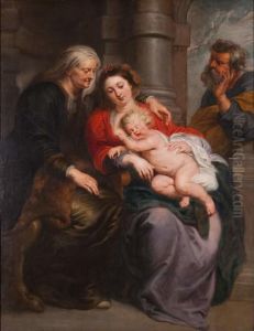 Holy Family with Saint Elisabeth by (studio of) Rubens, Peter Paul