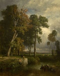 De vissers by Constant Troyon