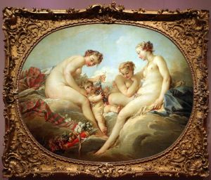 Cupid and the Three Graces by Francois Boucher