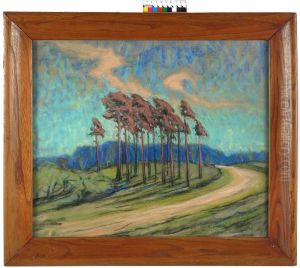 ,,Maal. Ants Laikmaa. Maastik. 1924. Pastell." by Ants Laikmaa