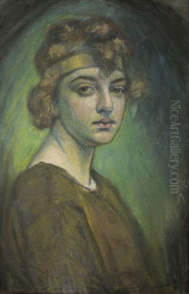 ,,Pastell. Ants Laikmaa. Helle (prl. Jurgens). 1923." - view 1