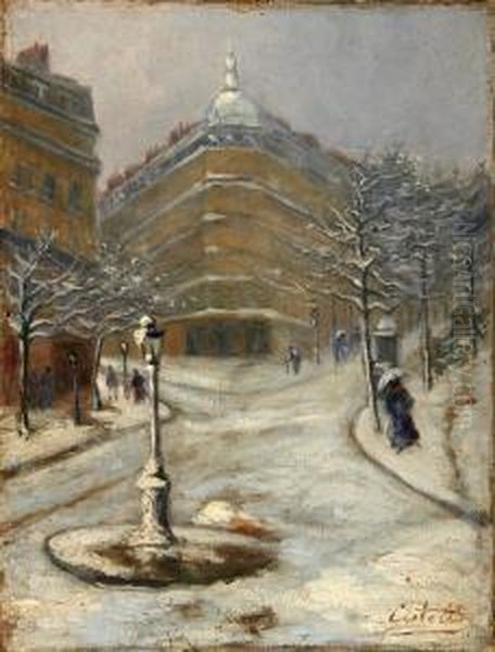 City in Snow - view 1