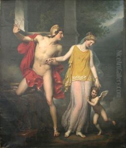 Anchise   and  Venus by Jean-Baptiste Paulin Guerin